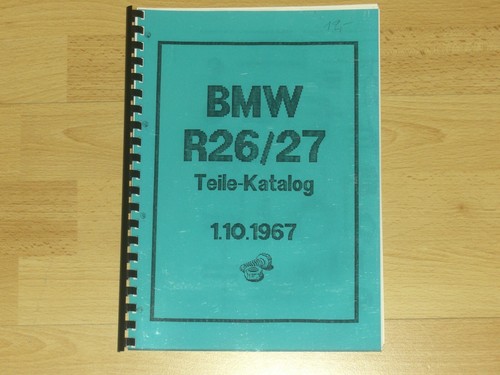 Bmw r26 ersatzteilkatalog - r26/27,