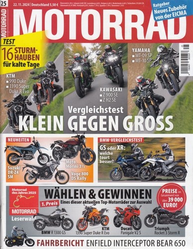 Motorrad 2024 vergleich - 25/2024, +